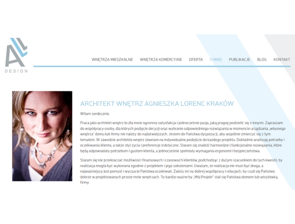 Strona internetowa Agnieszka Lorenc